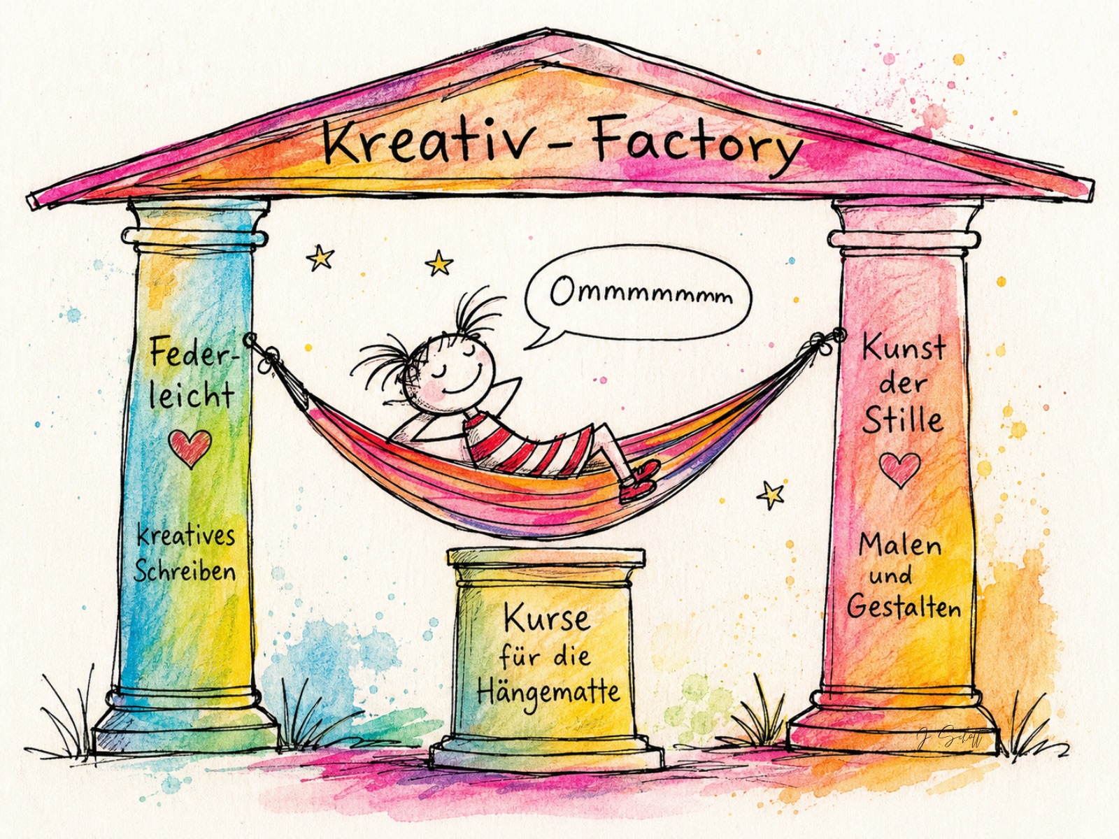 Die drei Säulen der Kreativ-Factory: „Federleicht